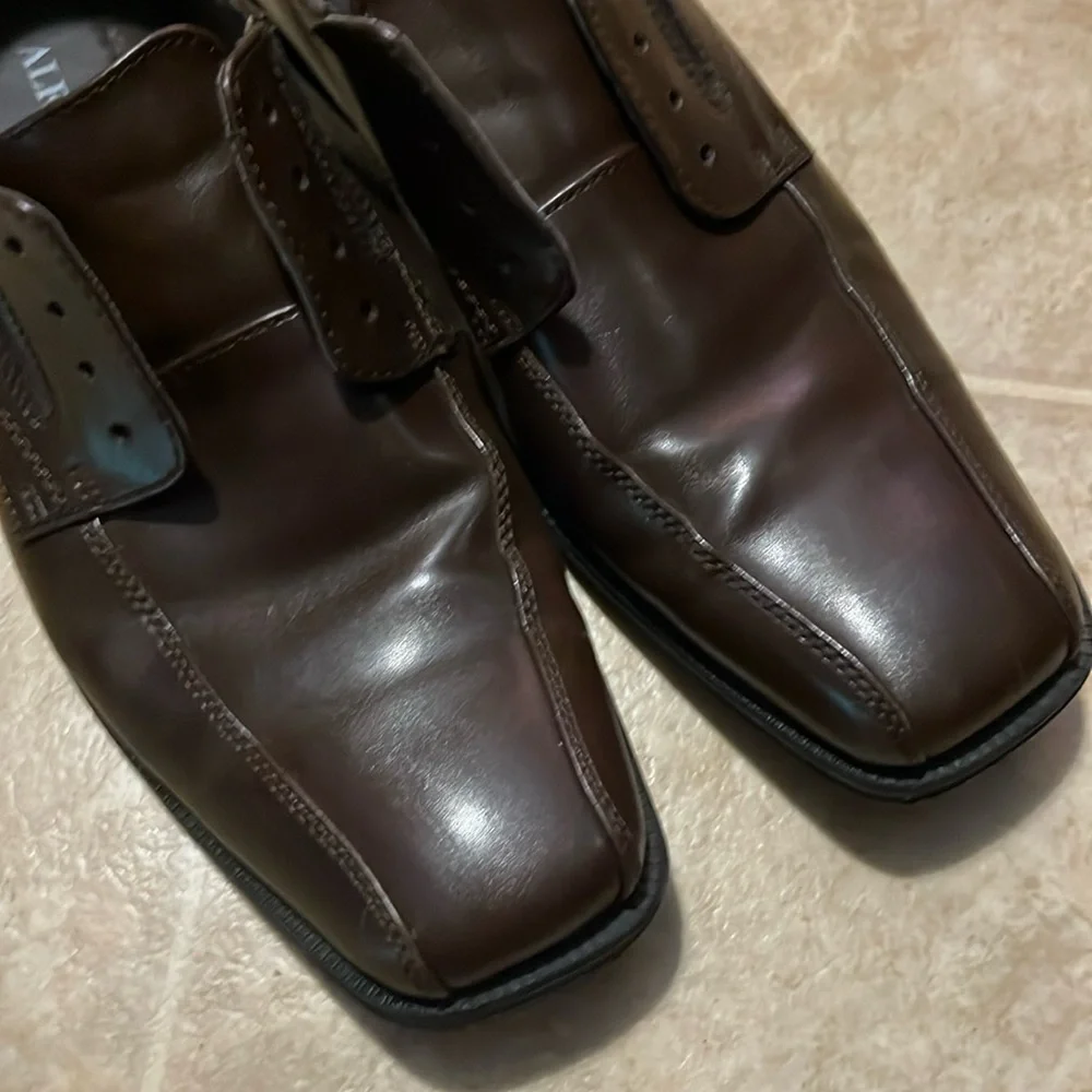 Alfani proud bike toe lace up oxford dress shoes